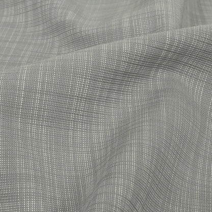 Italian Striated Gray Blended Viscose Woven Detail