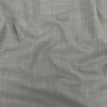 Italian Striated Gray Blended Viscose Woven