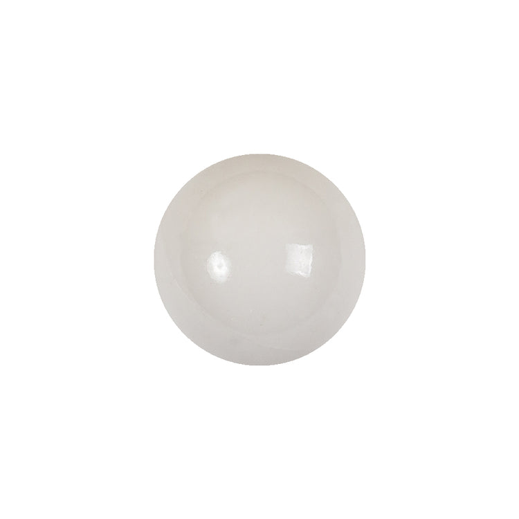 template--26688905969737__main-Vintage White Glass Shank Back Ball Button - 25L/16mm