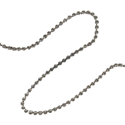 Vintage Crystal Rhinestones Chain Belt - 40.5"