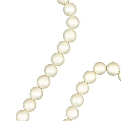 Vintage 10mm Matte Pearl Beaded Strand - 15" Detail