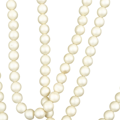 Vintage 8mm Matte Pearl Beaded Strands 3pc - 58" Detail