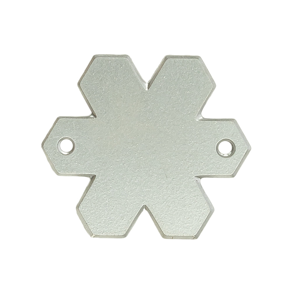 Vintage Vitrail Light Snowflake Sew-On Rhinestone - 30mm Detail