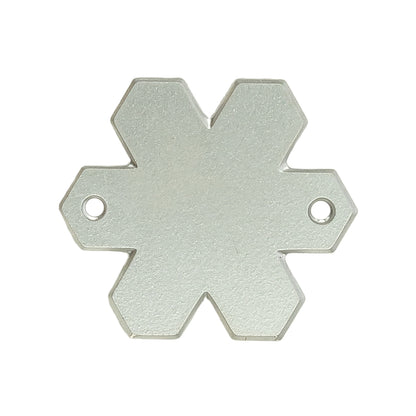 Vintage Vitrail Light Snowflake Sew-On Rhinestone - 30mm Detail