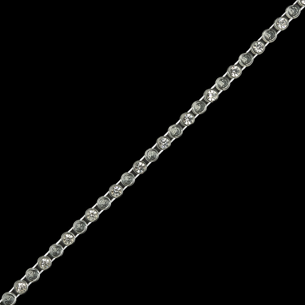 Vintage Crystal and Clear Rhinestone Trimming - 4mm