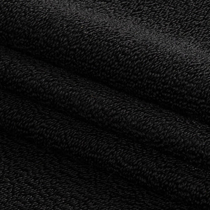 Black Radiant Rayon French Terry Folded