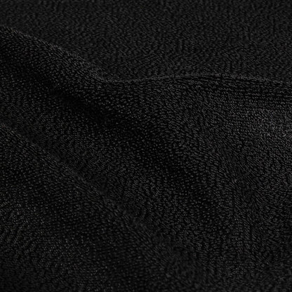 Black Radiant Rayon French Terry Detail