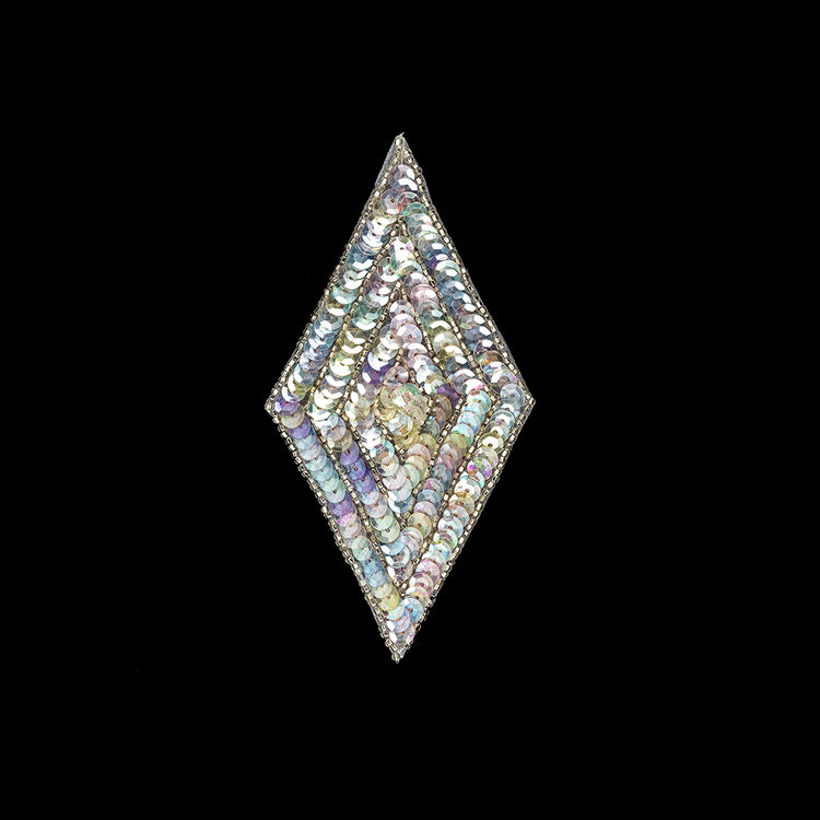 template--26688905969737__main-Vintage Crystal Confetti Sequins and Silver-lined Beaded Diamond Applique - 5" x 2.75"