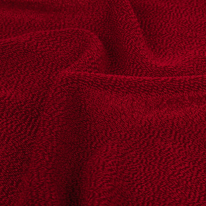 Red Radiant Rayon French Terry Detail