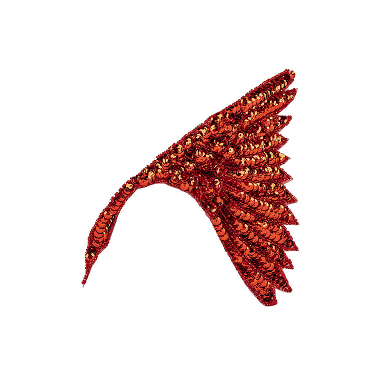 template--25130090922057__main-Vintage Fancy Red Sequins and Beaded Fan Applique - 6.25" x 7.5"