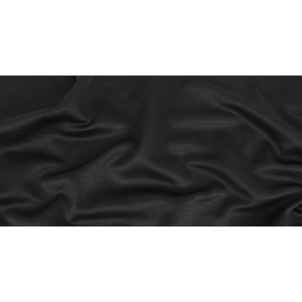 Black on Black Gridded Polyester Tweed Full