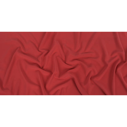 Italian Flamingo Pink Stretch Polyester Crepe Full