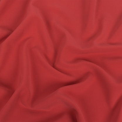 Italian Flamingo Pink Stretch Polyester Crepe