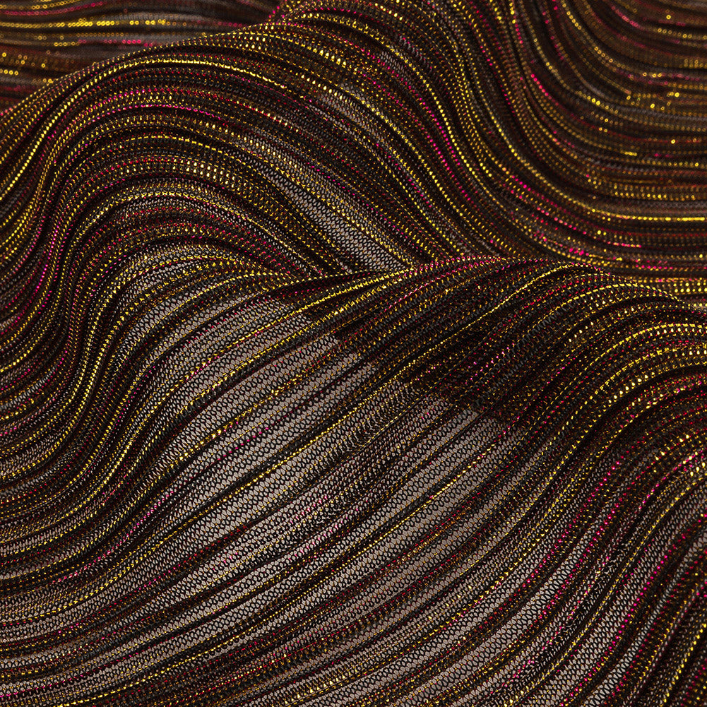 Metallic Berry Gloss and Firefly Two-Tone Plisse Detail