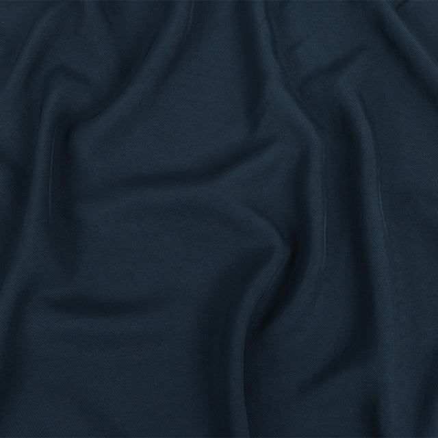 Navy Sleek Polyester Twill