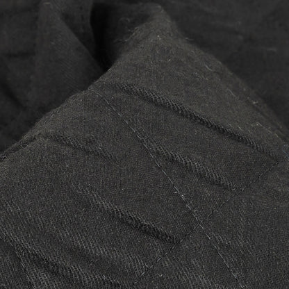 Matte Black Diamond Stitch Quilted Coating Detail