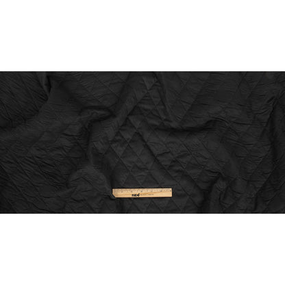 Matte Black Diamond Stitch Quilted Coating Full