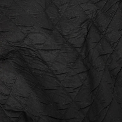 Matte Black Diamond Stitch Quilted Coating
