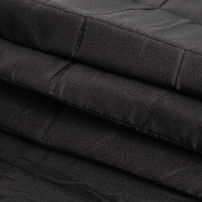 Theory Black Large Squares Quilted Coating Folded
