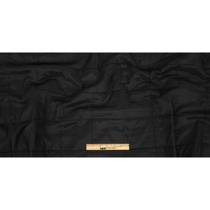 Theory Black Large Squares Quilted Coating Full