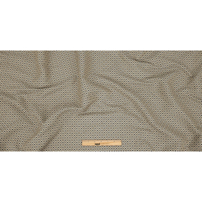 Champagne and Black Geometric Jacquard Folded