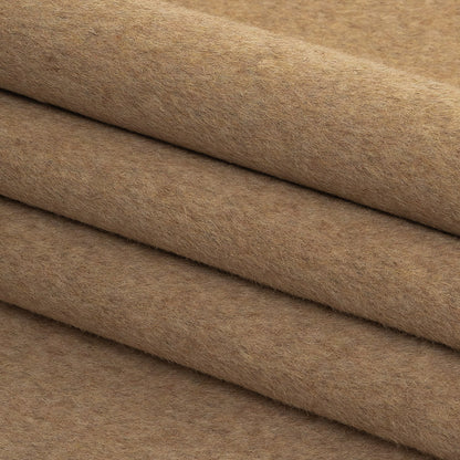 Gilded Beige Wool and Cashmere Double Cloth Folded