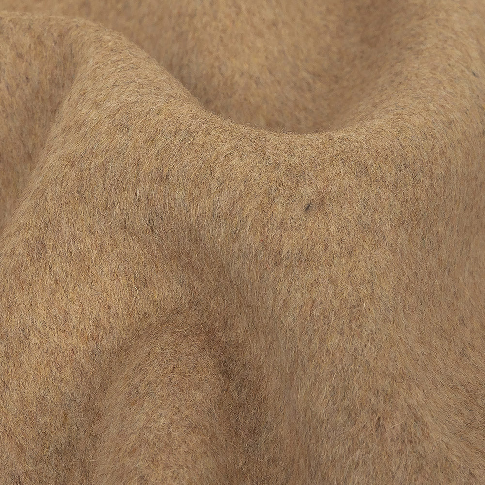 Gilded Beige Wool and Cashmere Double Cloth Detail