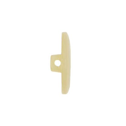 Vintage Ivory Pearlescent Flat Shank Back Plastic Button - 34L/21.5mm Folded