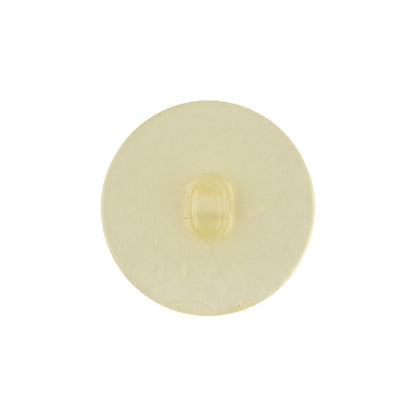 Vintage Ivory Pearlescent Flat Shank Back Plastic Button - 34L/21.5mm Detail