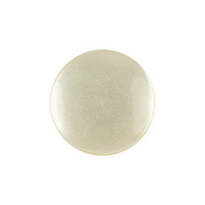 Vintage Ivory Pearlescent Flat Shank Back Plastic Button - 34L/21.5mm