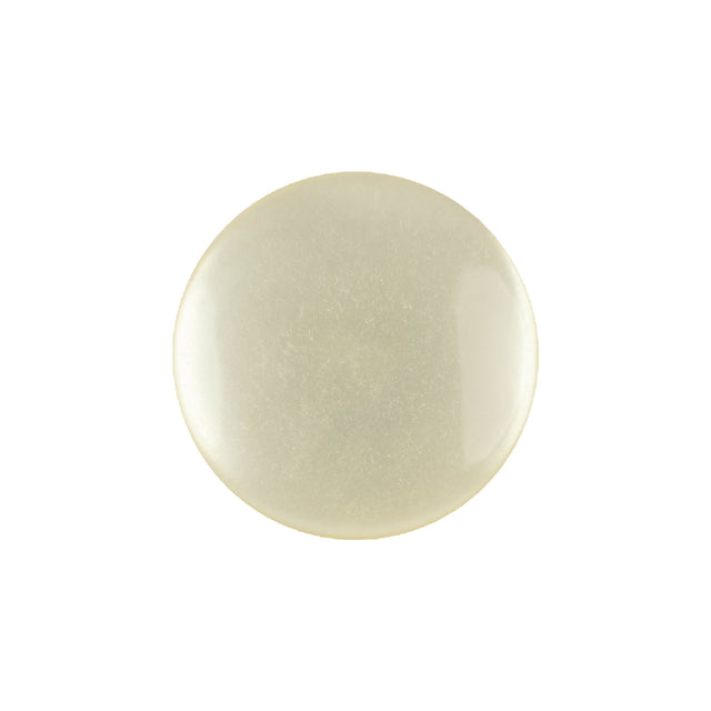 Vintage Ivory Pearlescent Flat Shank Back Plastic Button - 34L/21.5mm