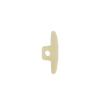Vintage Ivory Pearlescent Flat Shank Back Plastic Button - 28L/18mm Folded
