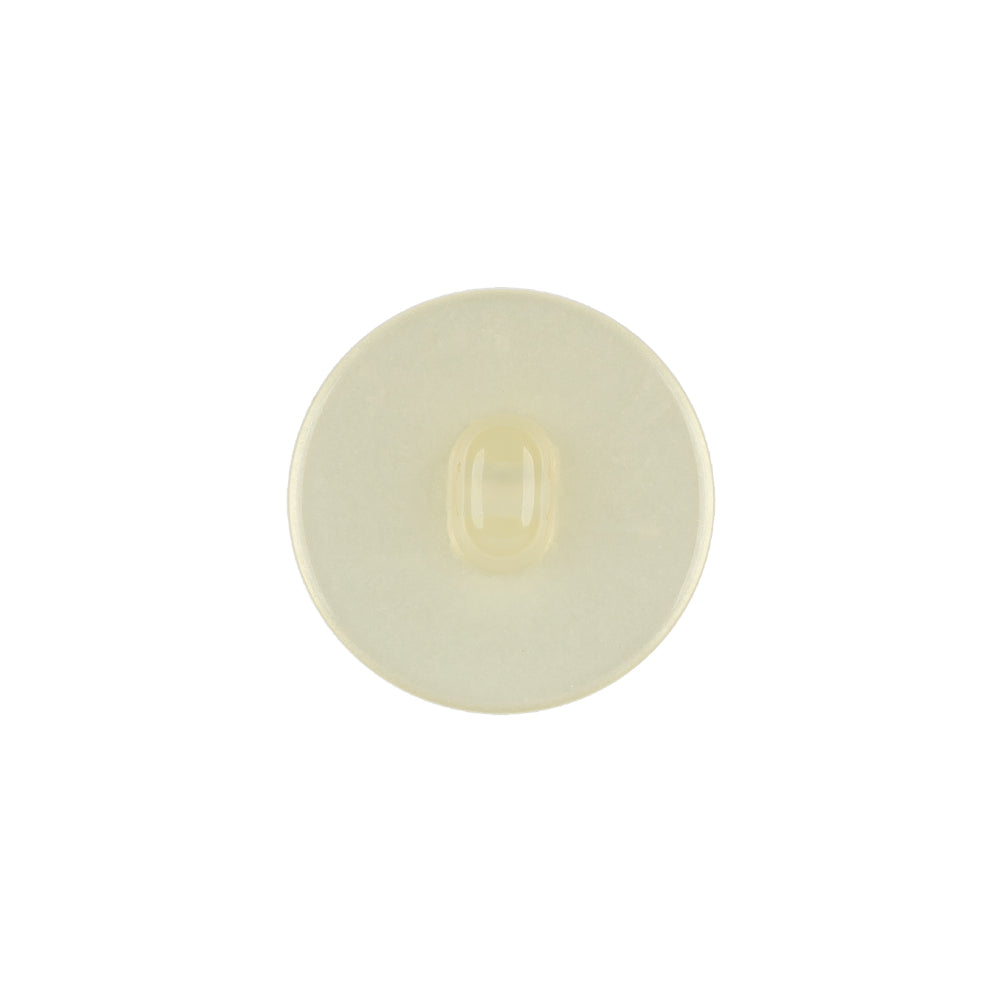Vintage Ivory Pearlescent Flat Shank Back Plastic Button - 28L/18mm Detail