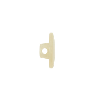 Vintage Ivory Pearlescent Flat Shank Back Plastic Button - 22L/14mm Folded