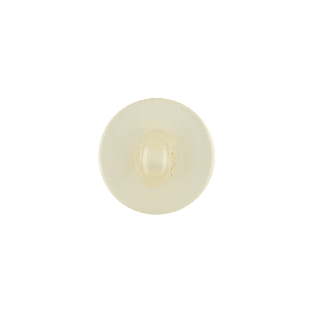 Vintage Ivory Pearlescent Flat Shank Back Plastic Button - 22L/14mm Detail