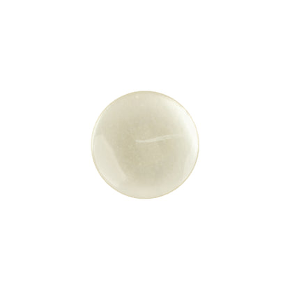 Vintage Ivory Pearlescent Flat Shank Back Plastic Button - 22L/14mm