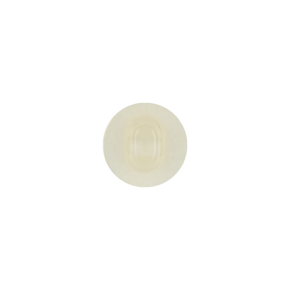 Vintage Ivory Pearlescent Flat Shank Back Plastic Button - 18L/11.5mm Detail