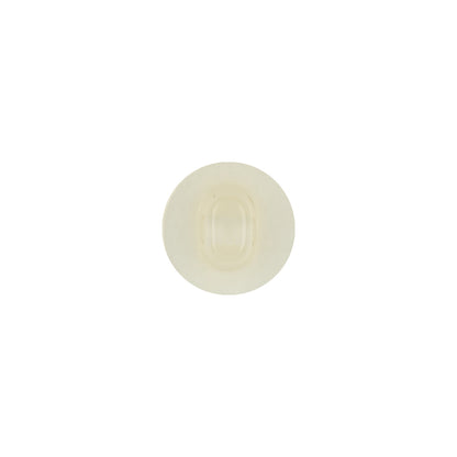 Vintage Ivory Pearlescent Flat Shank Back Plastic Button - 18L/11.5mm Detail