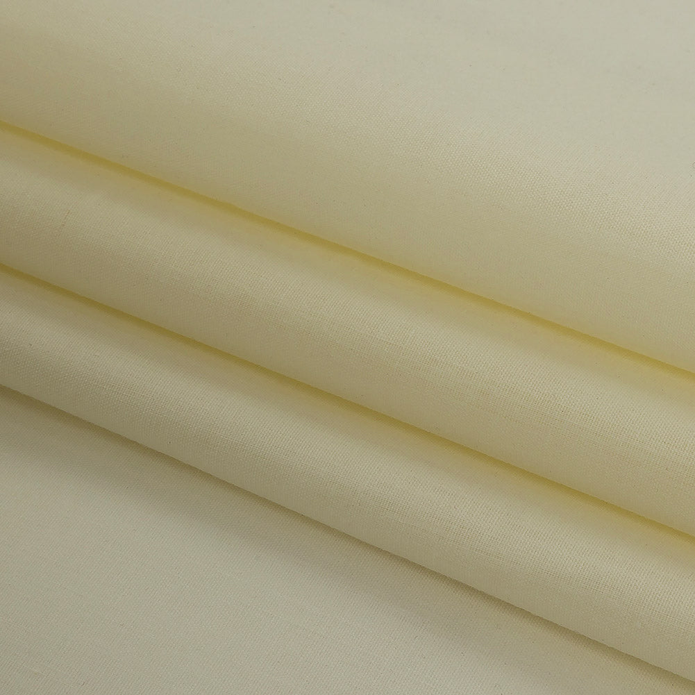 Cotton and Polyester Poplin by Theory - Cream Folded