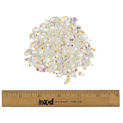 Vintage Imitation Crystal AB Teardrop Ornament - 10mm x 6mm Full