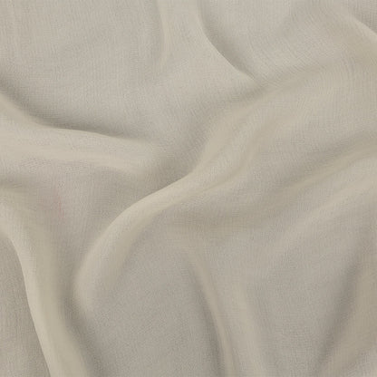 Canolli Cream Crinkled Viscose Double Cloth Crepe