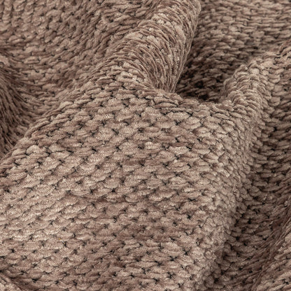 Italian Silvery Gray Loopy Chenille Knit Detail