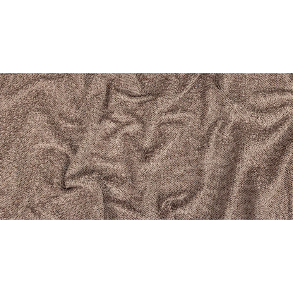 Italian Silvery Gray Loopy Chenille Knit Full