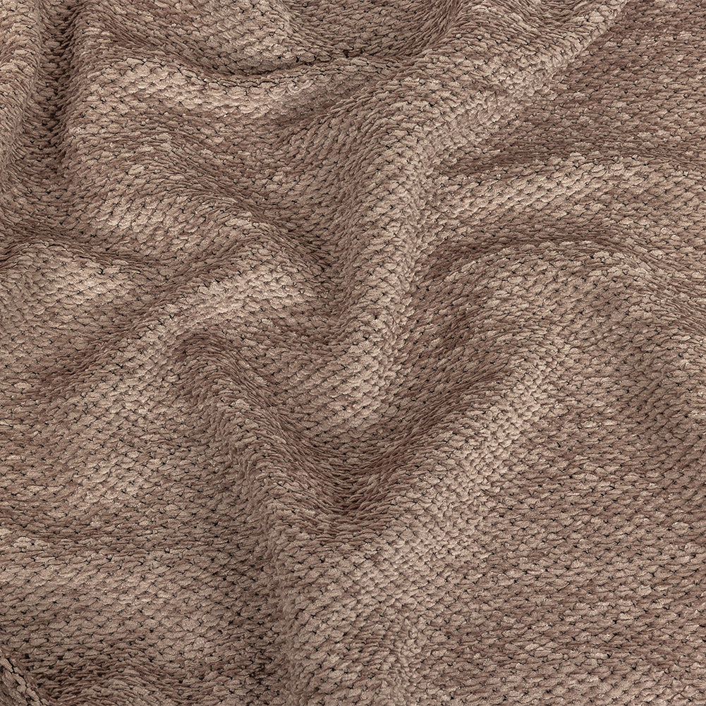 Italian Silvery Gray Loopy Chenille Knit