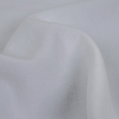 Optic White Stretch Polyester Woven Detail