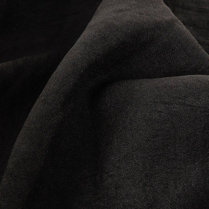 Black Stretch Polyester Woven Detail
