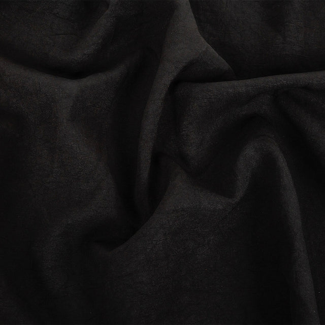 Black Stretch Polyester Woven