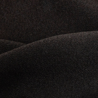 Black Stretch Polyester Crepe Detail
