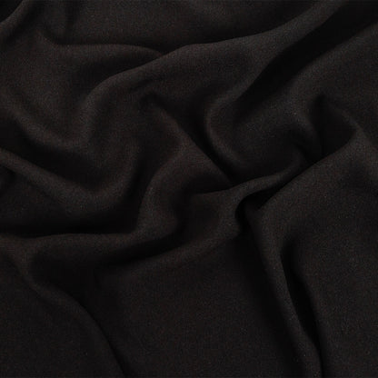 Black Stretch Polyester Crepe