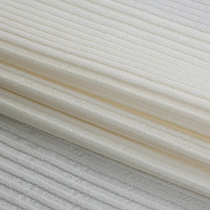 Ivory 5 x 4 Stretch Viscose Rib Knit Detail